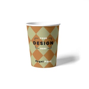 Personalized, bespoke Single and double wall paper cups with custom print
