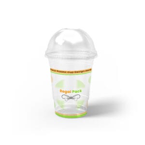 Personalized, bespoke and Custom Plastic Cups Clear with Logo - 6 Colour Print