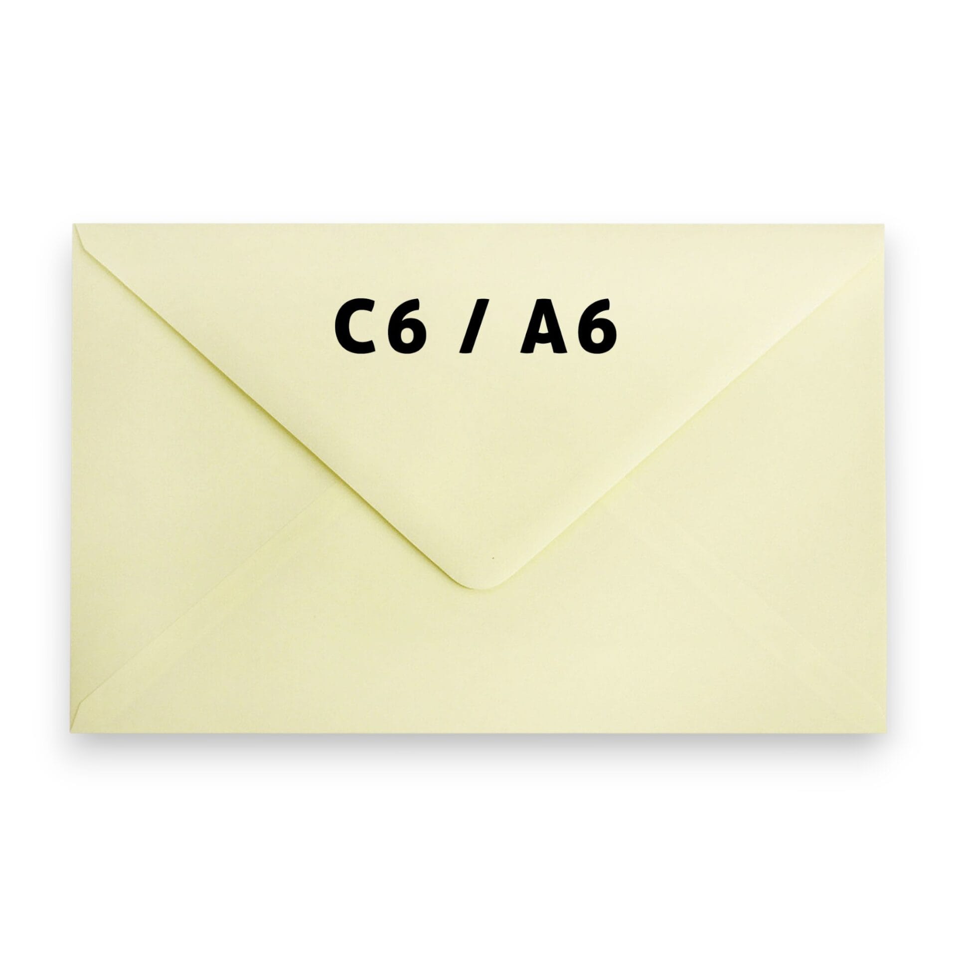 Premium C6/A6 Cream Gummed Diamond Flap Envelopes