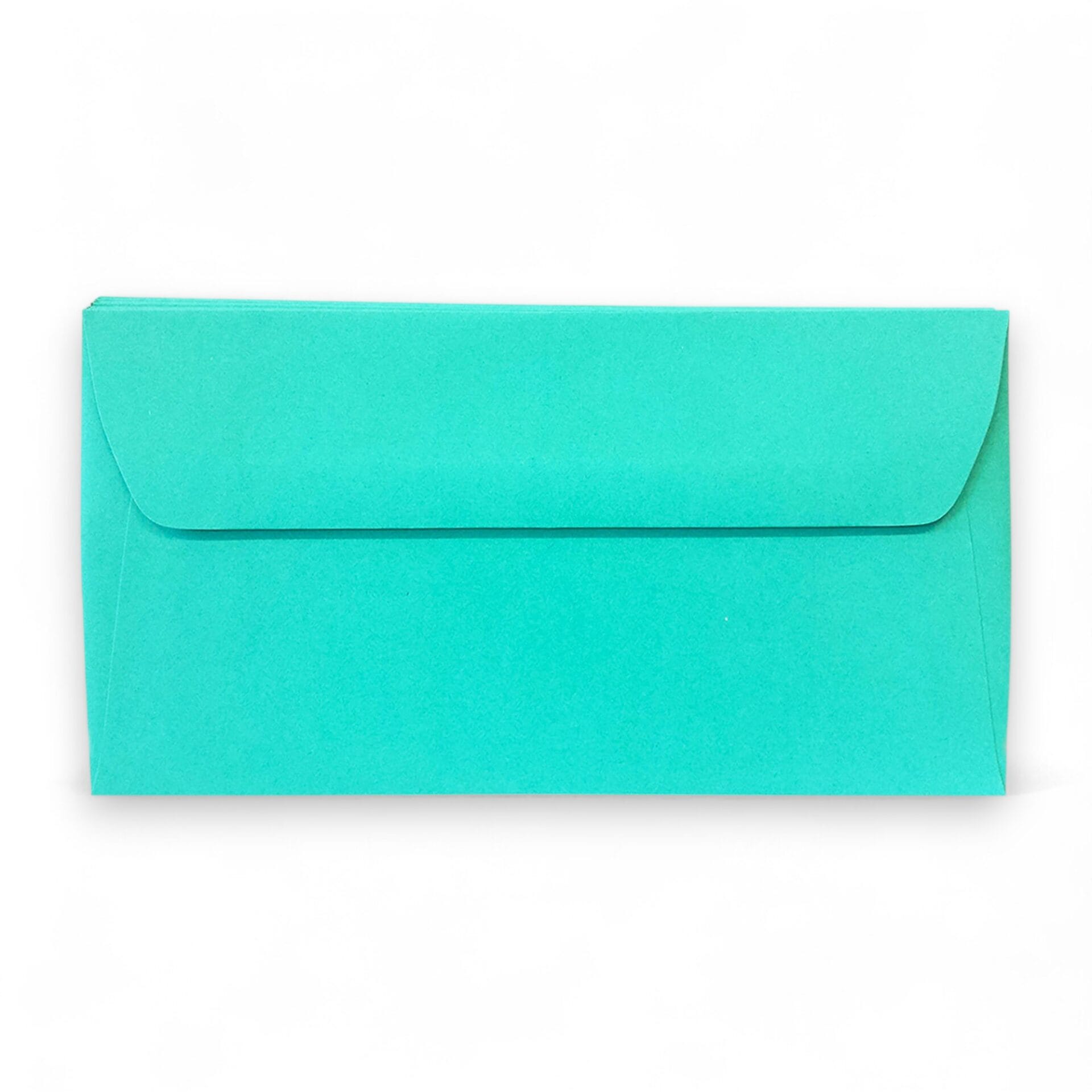 Ocean Green High Quality Vanguard Gummed Straight Flap DL Envelopes 120GSM