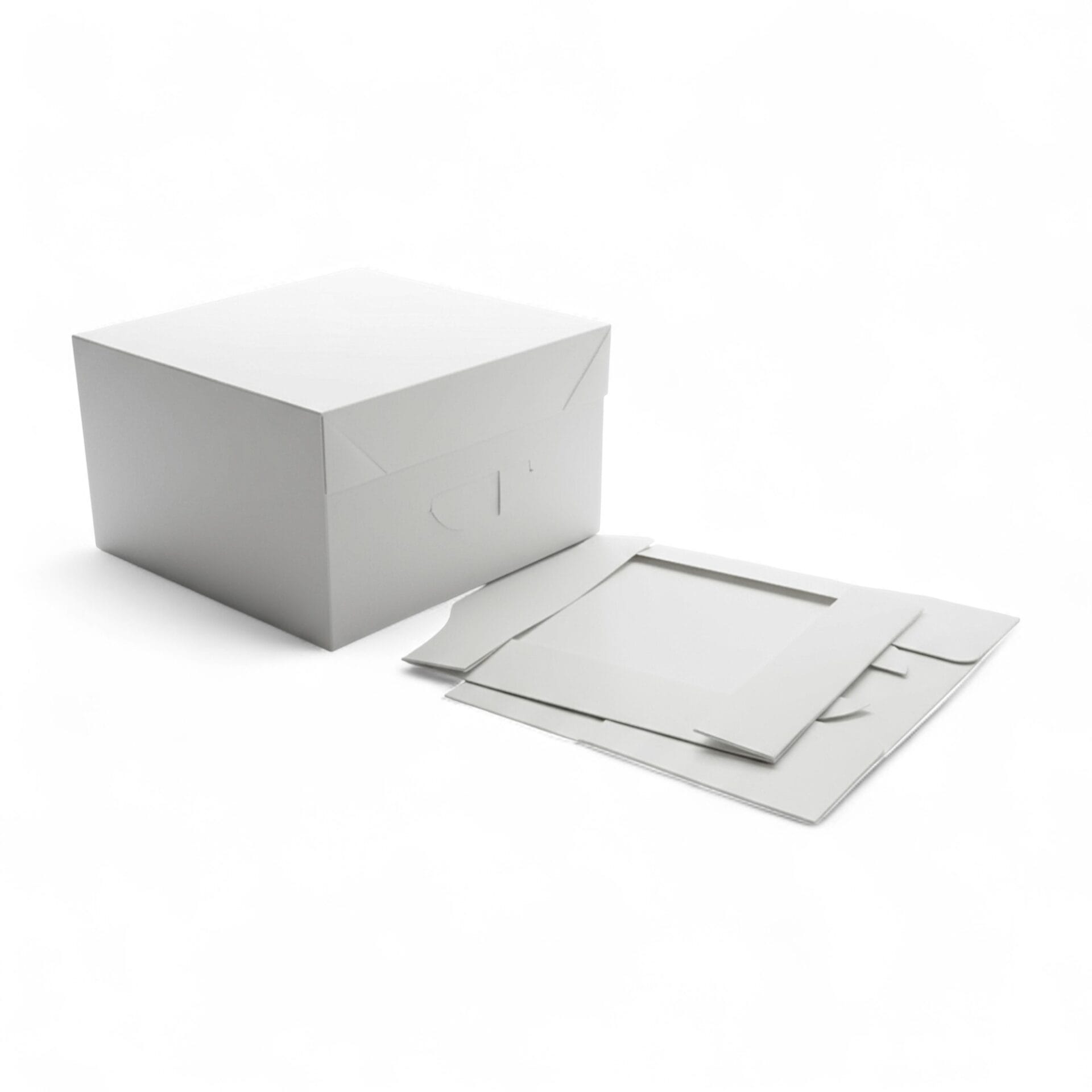 White Square Cake Boxes 10" 12" 14" Wide and 6" Tall - Image 7